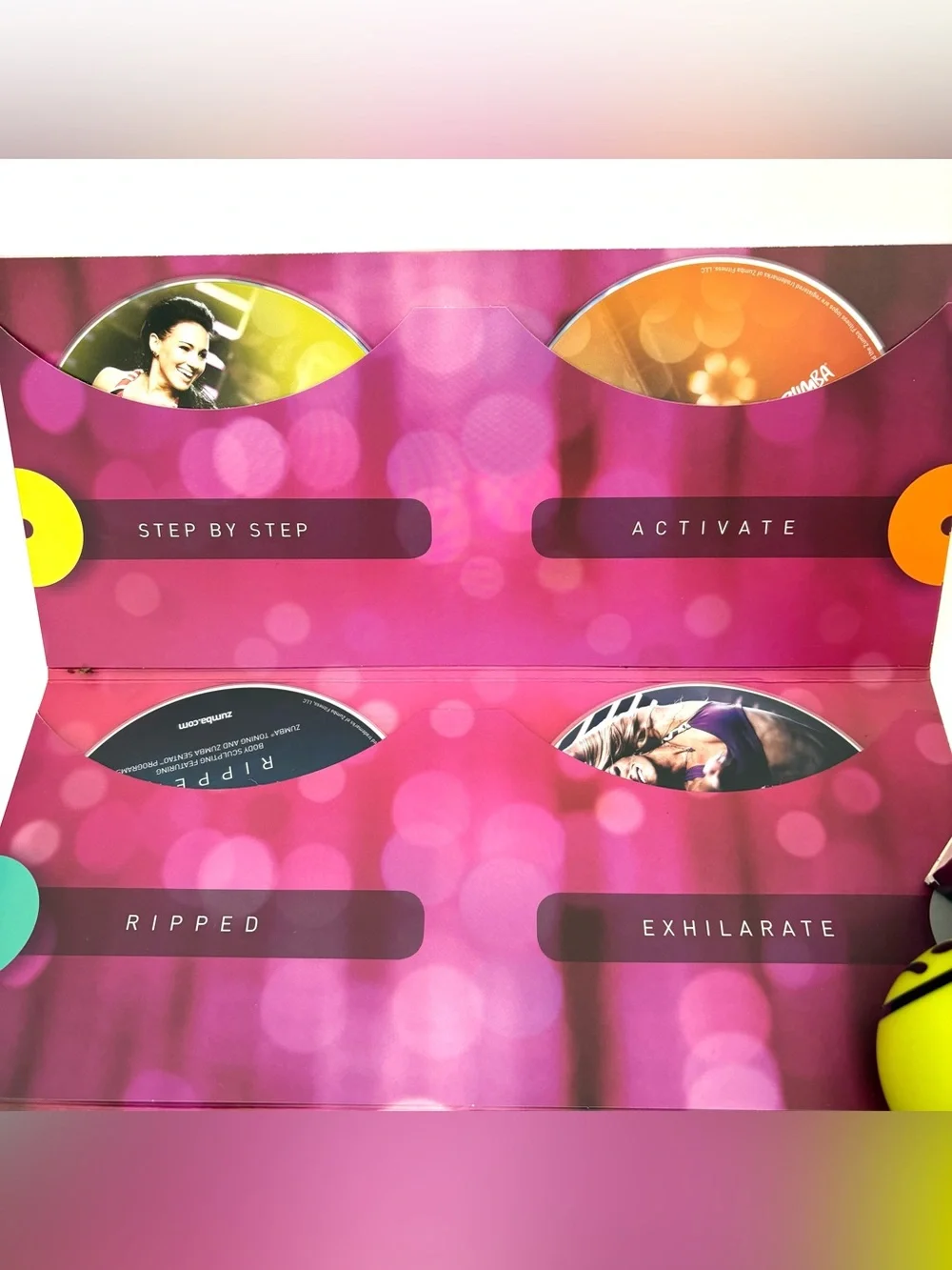 Zumba Fitness Exhilarate Body Shaping System w/ 7 Dvd Set & Toning Sticks - Picture 5 of 12